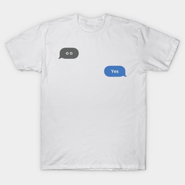 Korean Slang Chat Word ㅇㅇ Meanings - Yes T-Shirt by SIMKUNG